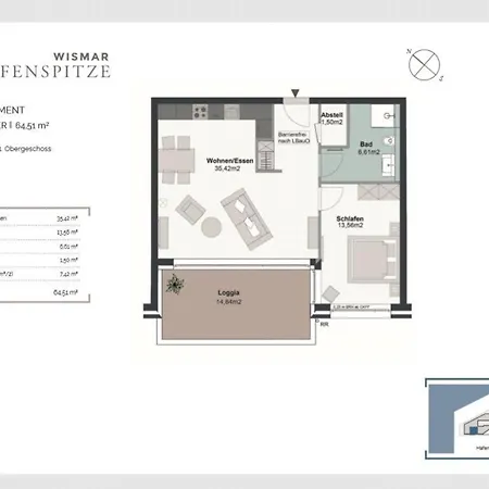 Hafenspitze App. 15 Dreimaster